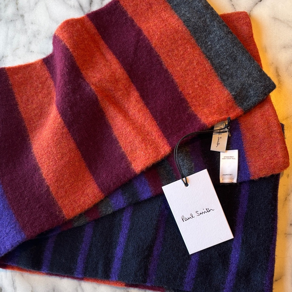 Paul Smith Multicolor Wool Scarf